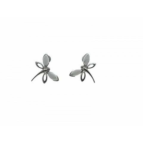 Pendientes Mariposa Agata Dendritica y Plata 925