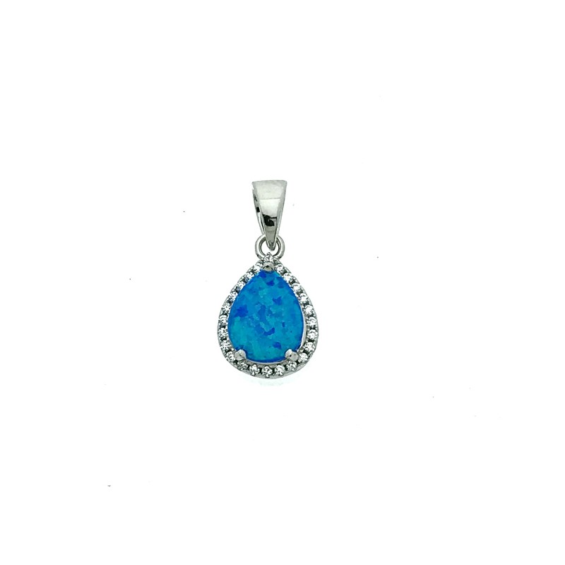 Colgante opalina y plata 925 