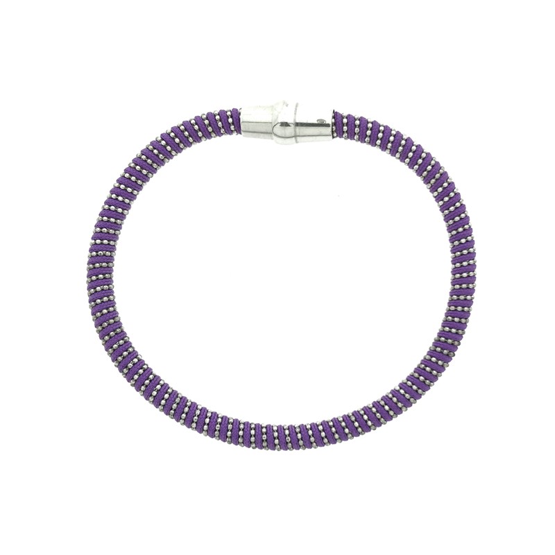 Pulsera plata 925 Morada