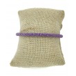 Pulsera plata 925 Morada