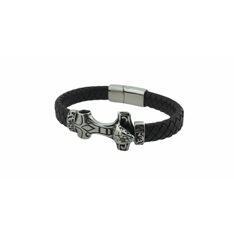 Pulsera acero marrón