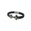 Pulsera acero marrón