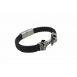 Pulsera acero marrón