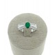 Sortija circonitas y plata 925 verde