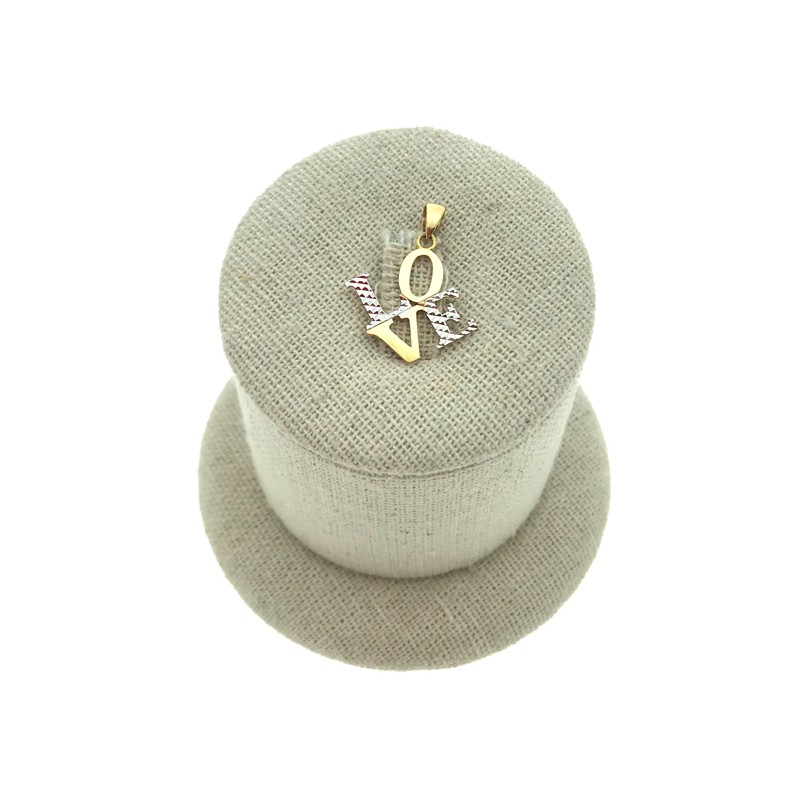 Colgante "LOVE" bicolor Oro 18K