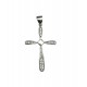 Cruz circonitas y plata 925 