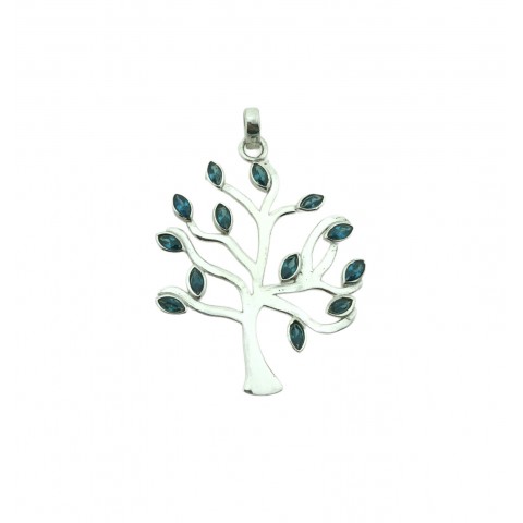 Colgante árbol de la vida piedra plata 925 
