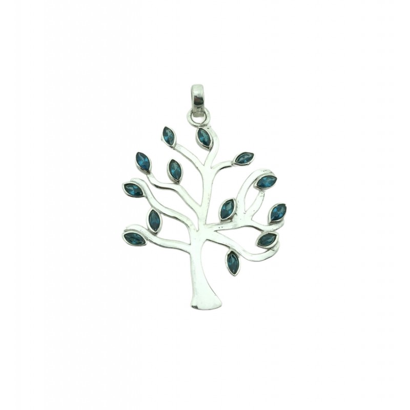 Colgante árbol de la vida piedra plata 925 