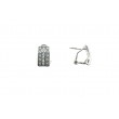 Pendientes Omega Circonitas Plata 925