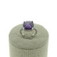 CH-401 Sortija circonitas y plata 925 morado 