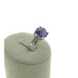 CH-401 Sortija circonitas y plata 925 morado 