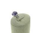 CH-401 Sortija circonitas y plata 925 morado 