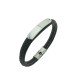 Pulsera Acero Placa negro