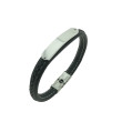 Pulsera Acero Placa negro