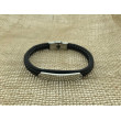 Pulsera Acero Placa negro