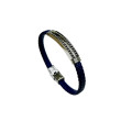 Pulsera acero correa azul