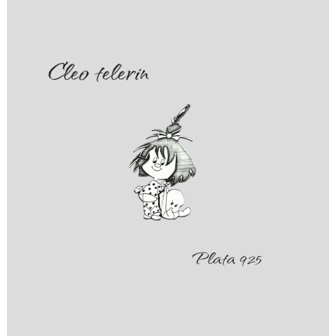 Colgante Cleo telerin plata 925 