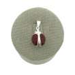 Mariquita grande  plata 925