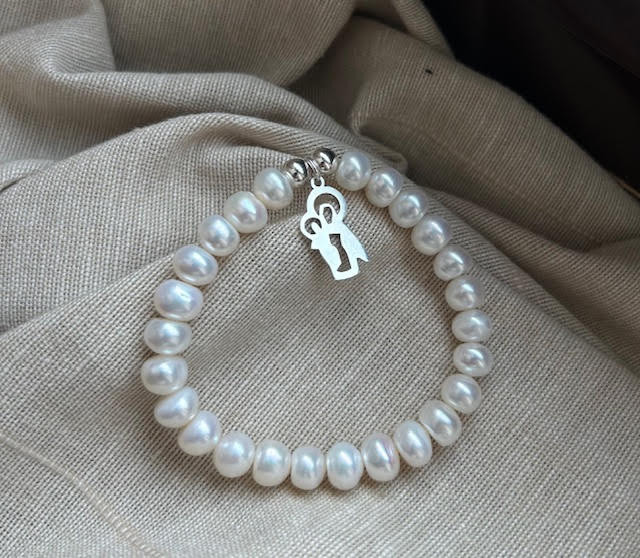 Pulsera Plata 1º Ley De Bolas Virgen Del Carmen 20cm