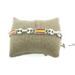 Pulsera Calabrote 3 Bandera ESP Plata 925