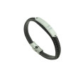 Pulsera Acero Placa marrón