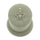Colgante estrella circonita y Oro 18k