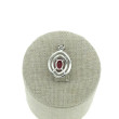 Colgante circonita y plata 925 rojo