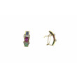 Pendiente omega Oro 18k