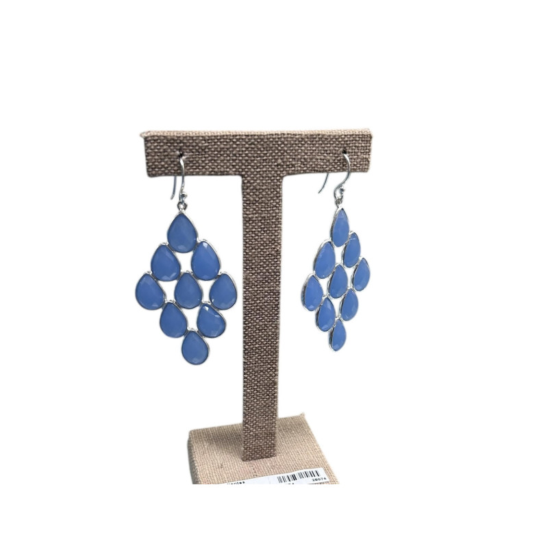 Pendientes piedra calcedonia Plata 925 