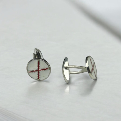 Gemelos Cruz de San Andrés Plata 925 