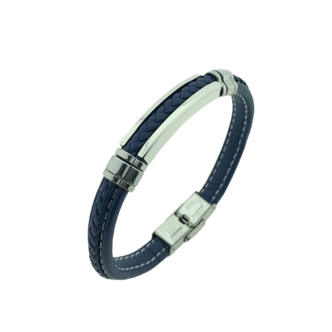 Pulsera acero azul