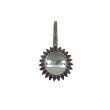 Lupa Colgante  Granate y Marquesitas Plata 925