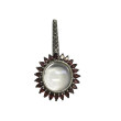 Lupa Colgante  Granate y Marquesitas Plata 925