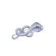 Broche Cobra y Plata 925