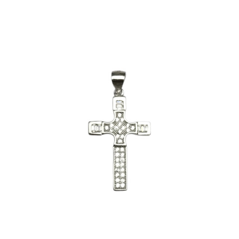 Cruz circonitas y plata 925 