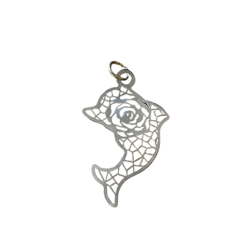 Delfin calado plata 925