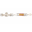 Pulsera Ejercito del Aire Plata 1ªLey 925mm  