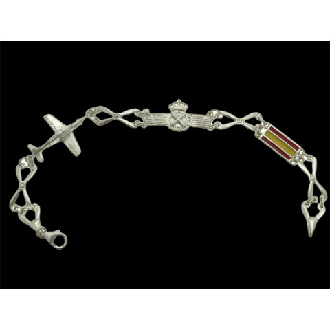 Pulsera Ejercito del Aire Plata 1ªLey 925mm  