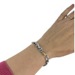 Pulsera calabrote bandera España plata 925