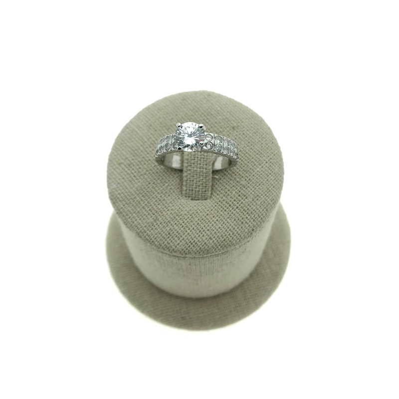 CH-395 Sortija circonitas y plata 925