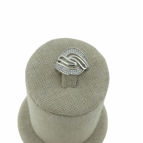 Sortija circonita y plata 925. 