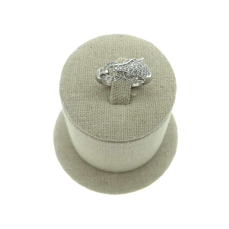 Sortija tigre circonita y plata 925 