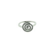 Sortija espiral circonita y plata 925 