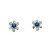  Pendientes circonitas y plata 925 zaul