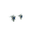  Pendientes circonitas y plata 925 zaul