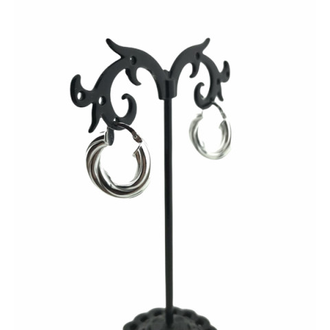 Pendiente aro plata 925 