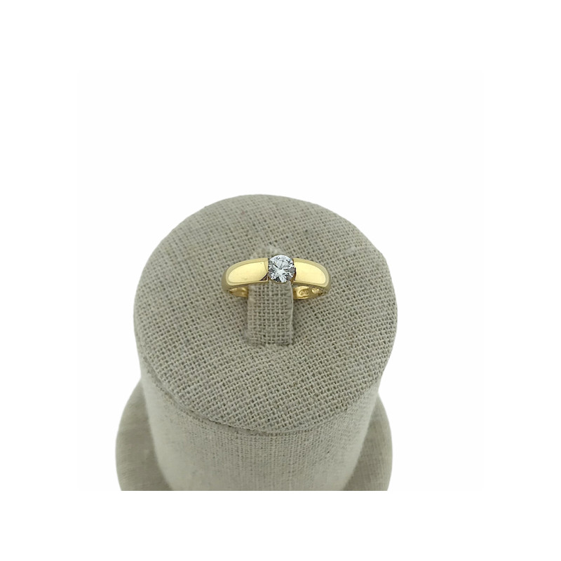 Solitario Circonita Oro 18K