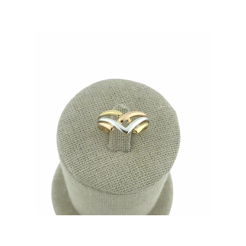 Anillo tricolor Oro 18K
