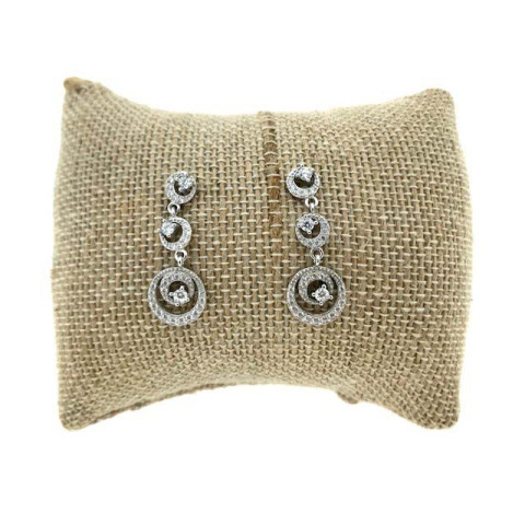 Pendiente circonitas y plata 925 