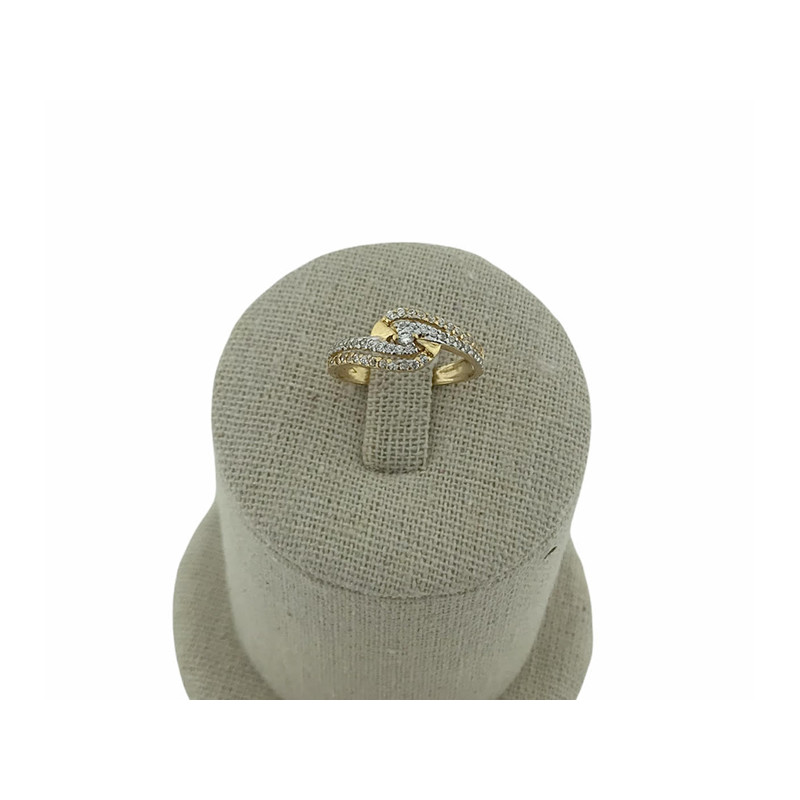 Anillo Circonitas y Oro 18K